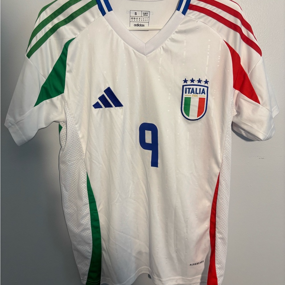 Adidas Italy Retegui Jersey White Mens S-M